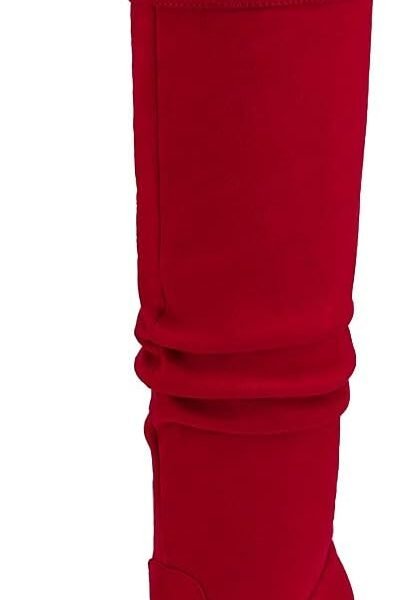 Women's  Black Chunky Thigh High Over The Knee High Heel Boots