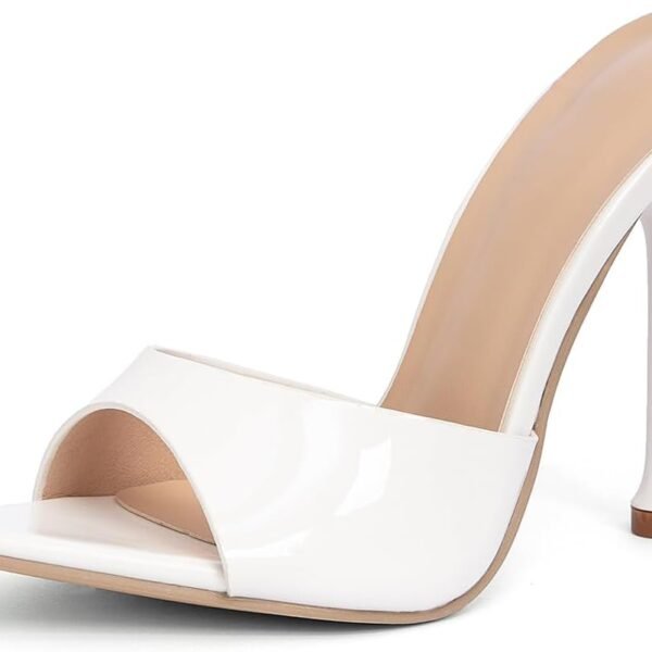 Women's Stiletto Heeled Sandals - Summer open-toe slip-on shoes, suitable for weddings/parties/everyday wear, thin-soled comfortable high heels