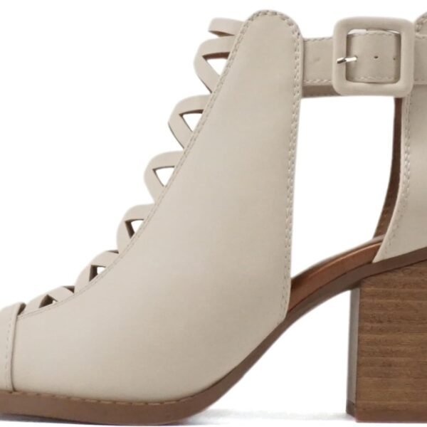 Women's open-toe cross-strap high-heeled fashion sandals with adjustable ankle strap