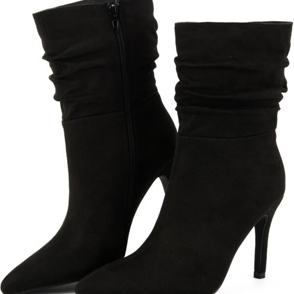 Women's Stiletto High Heel Boots Slouchy Ankle Boots Sexy Dress Boots